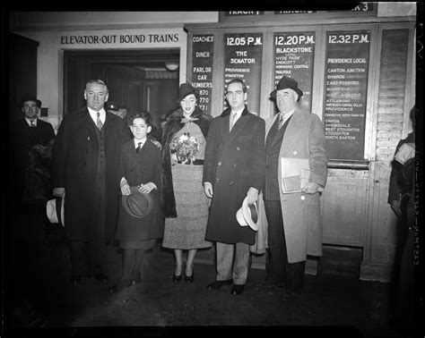 Gov Curley Shown With Francis Curley Mr And Mrs Edward C Donnelly