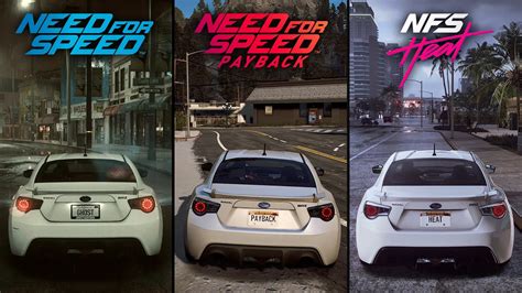 NFS 2015 Vs NFS Payback 2017 Vs NFS Heat 2019 Comparison