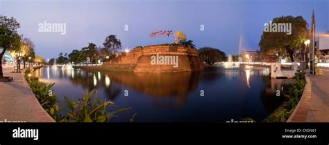 Katam Corner On The City Walls By Night Chiang Mai Thailand