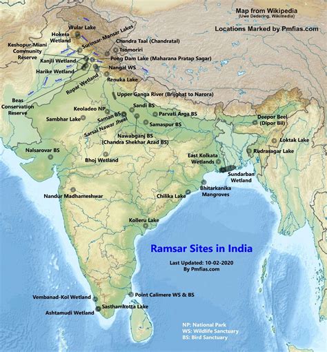 Ramsar Sites In India Map Get Map Update