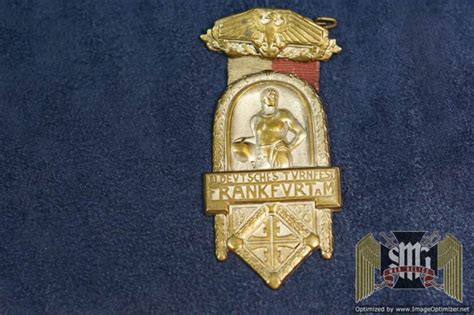 Smgn Xi Deutsches Turnfest Frankfurt Badge War Relics