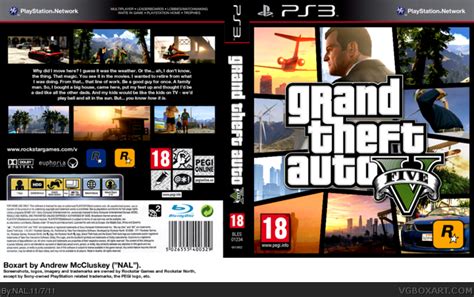 Grand Theft Auto V Playstation 3 Box Art Cover By Nal