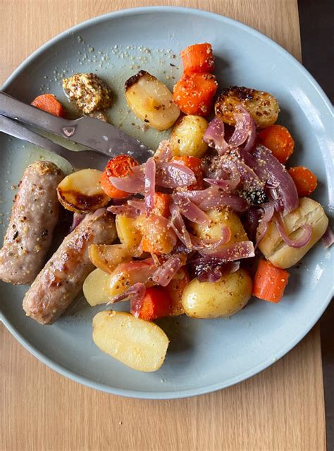 Sausage Traybake Recipe Image By Tasha Pinch Of Nom