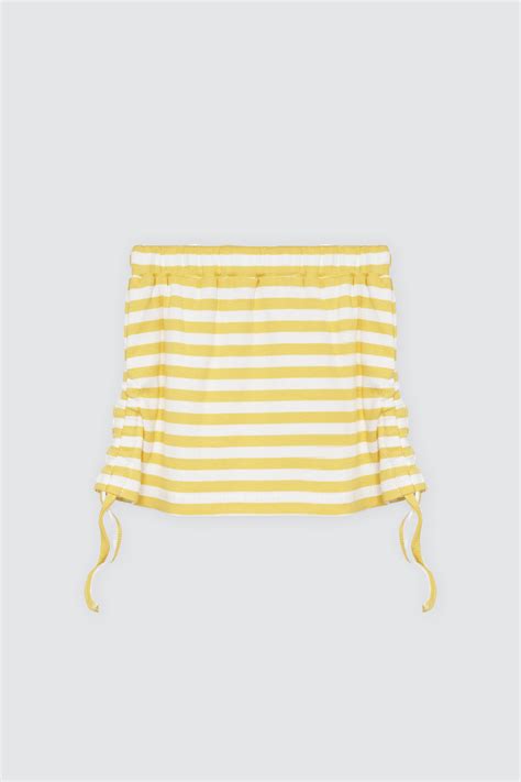 Jennie Ribbon Set Yellow Stripes | Kiddiposh | Kid & Knit Official