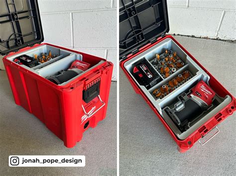 Milwaukee Packout Compact Tool Box M18 Router Insert Part 1/2 - Etsy