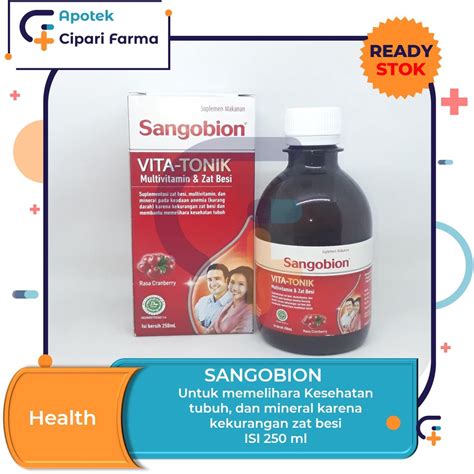 Jual Sangobion Vita Tonik Suplemen Zat Besi Multivitamin Atasi