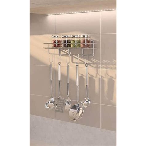 Porta Temperos Inox Parede