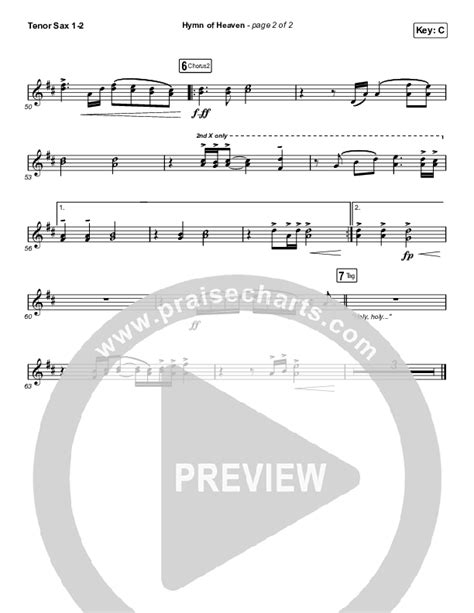 Hymn Of Heaven Worship Choir SAB Tenor Sax Sheet Music PDF Phil