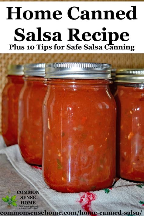 Home Canned Salsa Recipe Plus 10 Tips For Canning Salsa Safely