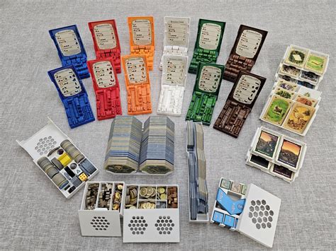 Organizer for Catan and 4 Main Expansions, and 6 Player Extensions