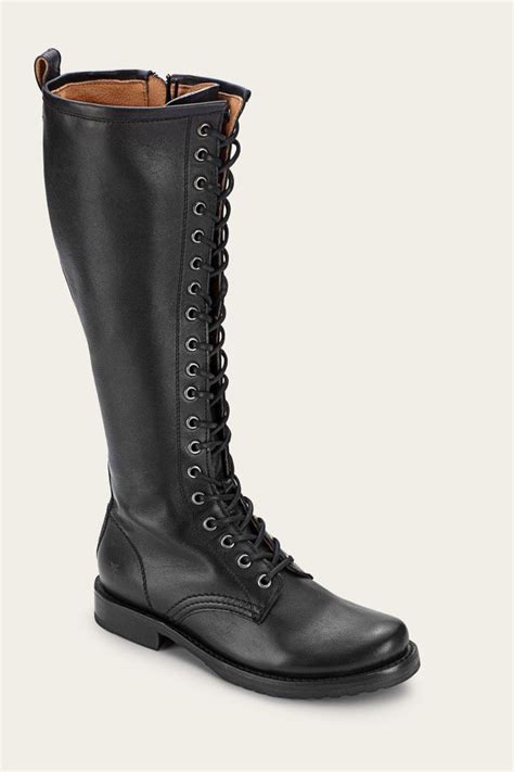 Veronica Combat Tall Boot The Frye Company Tall Combat Boots Frye