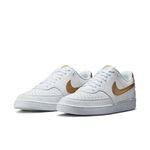 Nike Sneaker Court Vision Low Next Nature Weiß Gold Damen