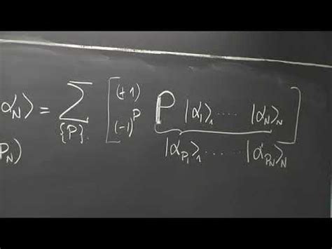 Advanced Quantum Mechanics Lecture 25 Of 30 YouTube