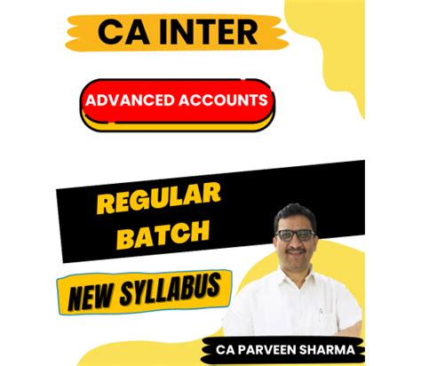 Parveen Sharma Advanced Accounting CA Inter Classes