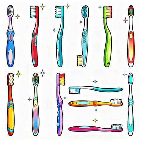 toothbrush clip art create unique designs  ai