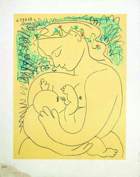 La M Re Et L Enfant By Pablo Ruiz Picasso Artist At Artprecium Auction