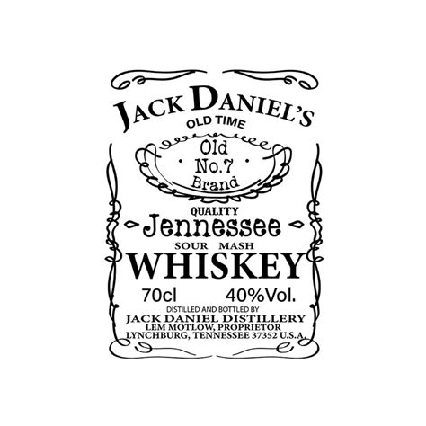 Jack Daniels Old Time Tennessee Whiskey Svg Files For Silhou Inspire