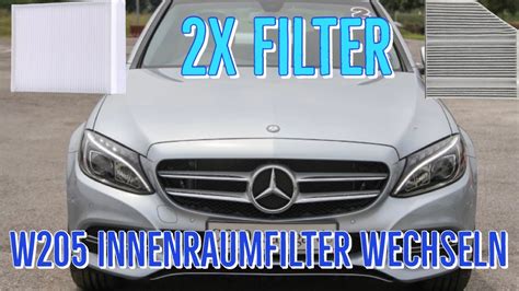 W205 Innenraumfilter wechseln Change cabin filter Zmień filtr kabinowy