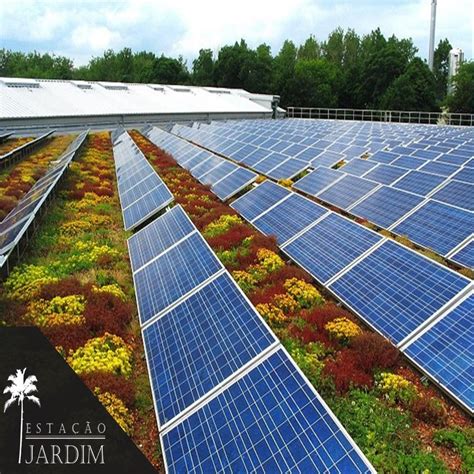 Estação Jardim É Possível Unir Telhado Vivo Com Painel Solar