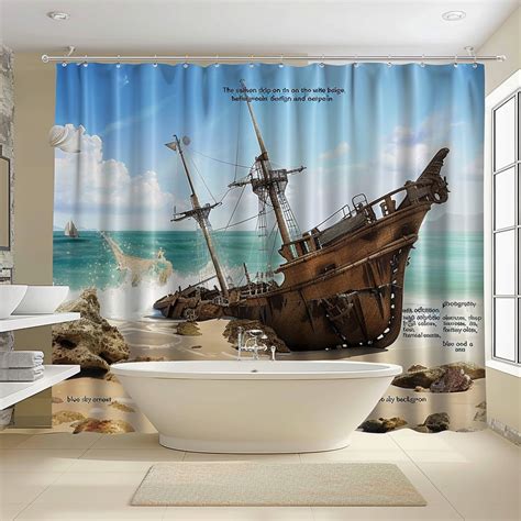 Transform Your Bathroom Into A Surreal Seascape With Sunken Ship Shower