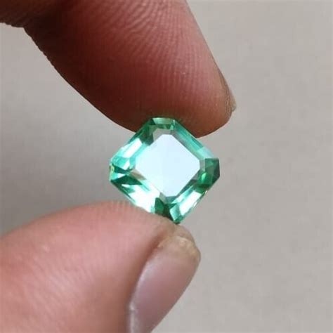 Aaa Natural Brazil Green Paraiba Tourmaline Loose Asscher Cut Gemstone 10 X10 Mm Ebay