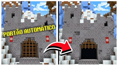 Como Fazer Um Port O De Castelo Autom Tico Minecraft Sobreviv Ncia