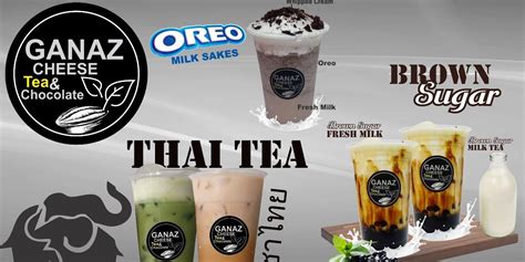 Daftar Harga Menu Delivery Thai Tea Ganaz Cheese Tea Chocolate