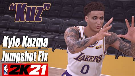 Kyle Kuzma Jumpshot Re Fix Nba K With Side By Side Comparison Youtube