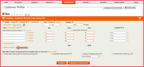 insert additional details  scheduling jobsestimates