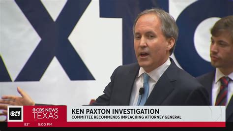 Texas Lawmakers Recommend Impeaching Attorney General Ken Paxton After