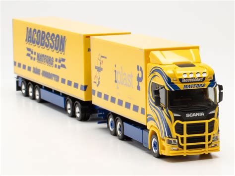 Herpa H Lkw Scania Cs Hd Schwedencombi Jacobsson