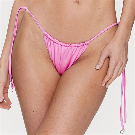 Guess E3GO10KBNI0 Bikini String με Κορδονάκια Ροζ E3GO10KBNI0 G480