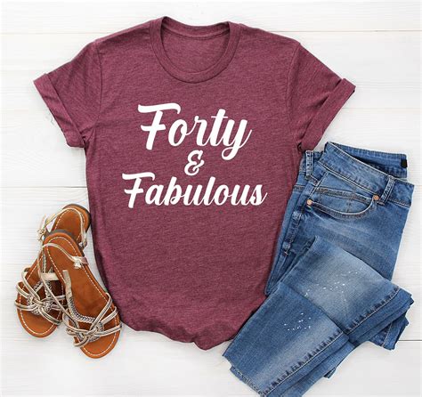 Forty And Fabulous Shirt 40th Birthday Squad Shirts Etsy