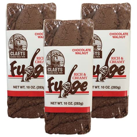 (3 Pack) Claeys Old Fashioned Rich & Creamy Chocolate Walnut Fudge, 10 ...