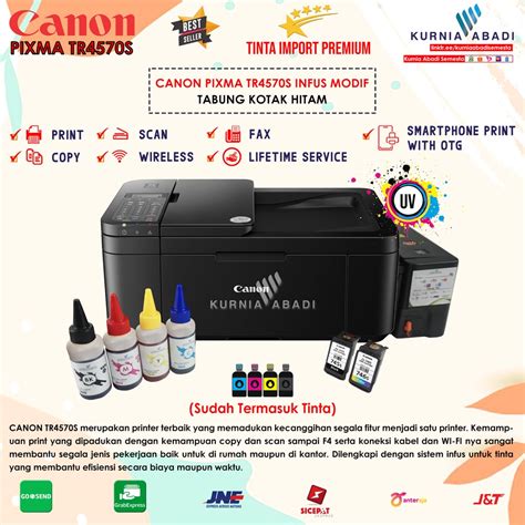 Jual Printer Canon Pixma Tr S Infus Tabung Print Scan Copy Wifi Fax