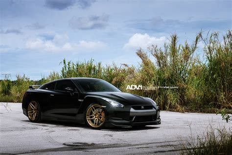 Customized Nissan Gt R Matte Black