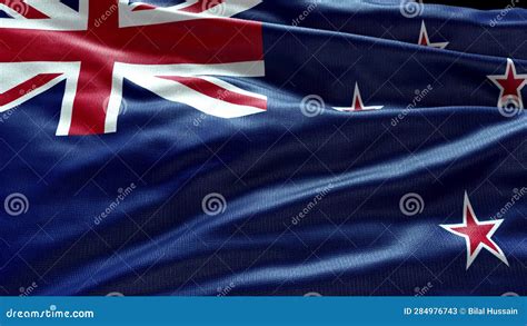 K Render New Zealand Flag Video Waving In Wind New Zealand Flag Wave