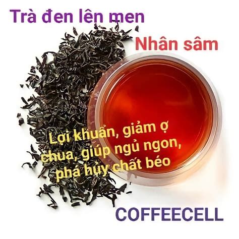 Trà đen Lên Men Kết Hợp Nhân Sâm 6 Năm Tuổi Coffeecell Làm Giảm Căng