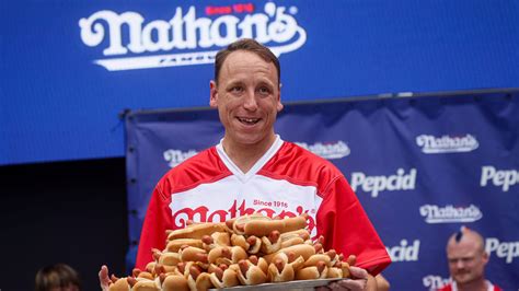 Joey Chestnut Eats 62 Hot Dogs To Claim 16th Mustard Belt Cbcca