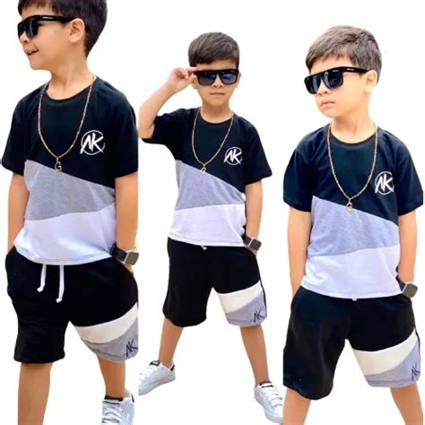 Conjunto Infanto Juvenil Moda Infantil Masculina Kit Pe As Mercadolivre