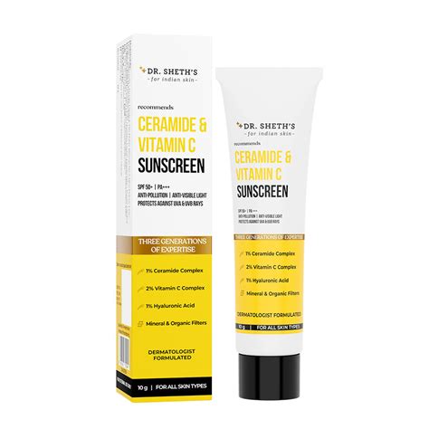 Dr Sheth S CERAMIDE VITAMIN C SUNSCREEN 10g