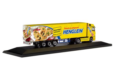 Herpa Mercedes Benz Actros Bigspace Kühlkoffer Sattelzug Henglein 121927