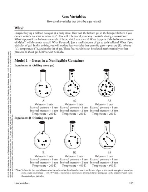 Gas Variables Key Gas Laws Key Gas Variables 185 Gas Variables How Are The Variables That