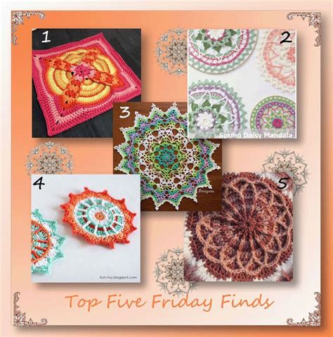 Top Five Friday Finds In Mandalas Crochet Bookmark Pattern Crochet