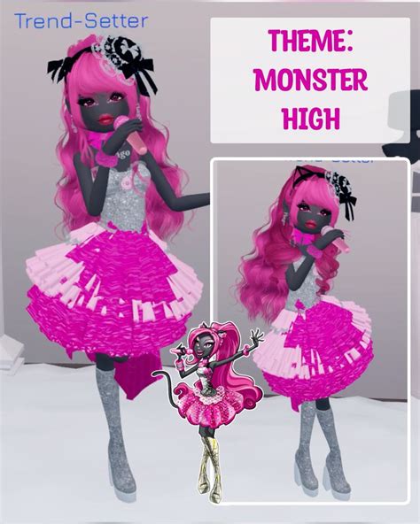 Dress To Impress 🖤🎤 Monster High Catty Noir In 2024 Dress To