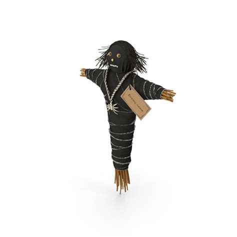 Traditional Voodoo Doll Black, 3D - Envato Elements