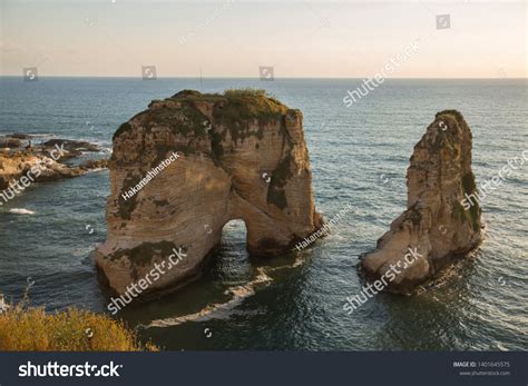 raoucheh rocks raouche lebano stock photo  shutterstock
