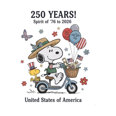 250th Anniversary Usa Snoopy Shirt America 250 Years 250 Years T