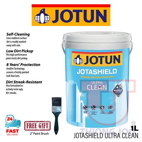 JOTUN JOTASHIELD ULTRA CLEAN 1L Exterior Wall Paint Cat Luar Jota