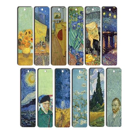 Loving Vincent Van Gogh Bookmarks Cards 60 Pack Starry Night